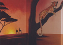 Wall Art by Allyson, Africa,landscape mural, hand painted mural, mural,wall art, african landscape