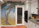 Wall Art by Allyson, Tree Mural in Kitchen,kitchen mural, mural,hand painted mural, wall art,tree mural